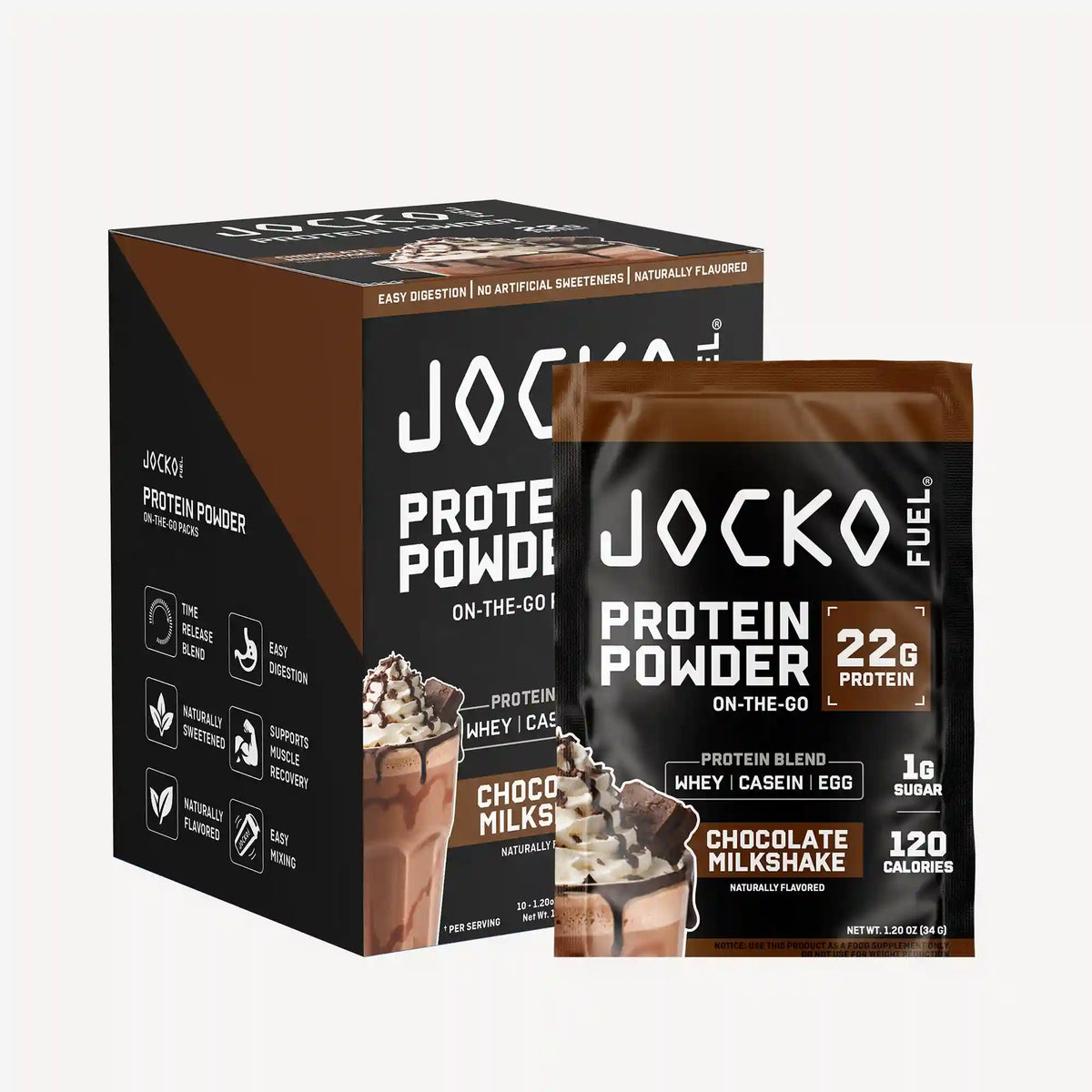 Protein Powder On-the-Go Packs (10-Pack)